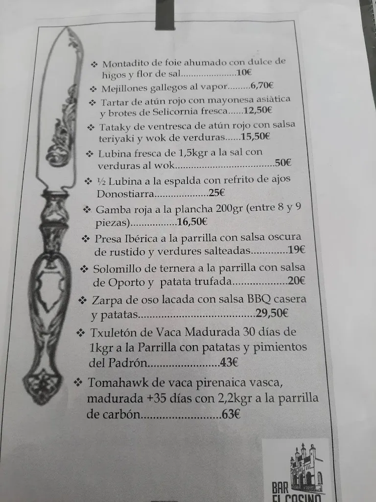 Menu_Bar Restaurant El Casino_Sant Esteve Sesrovires_immagine_2