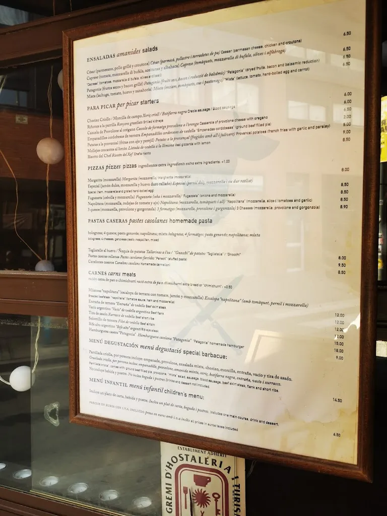 Menu_Restaurant Alta Patagonia_Sant Adrià de Besòs_immagine_2