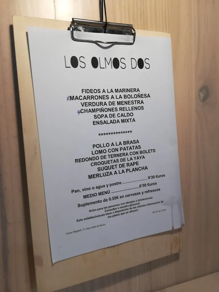 Menu_Bar Restaurante 