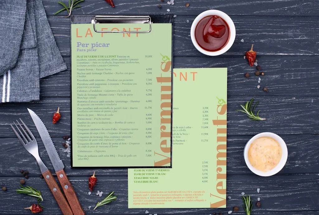 Menu_PIZZERIA LA FONT_Sant Adrià de Besòs_image_2