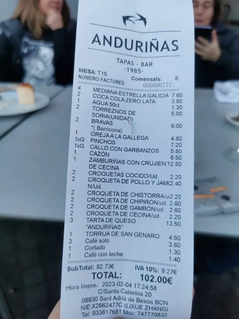 Menu_BAR ANDURIÑAS_Sant Adrià de Besòs_image_3