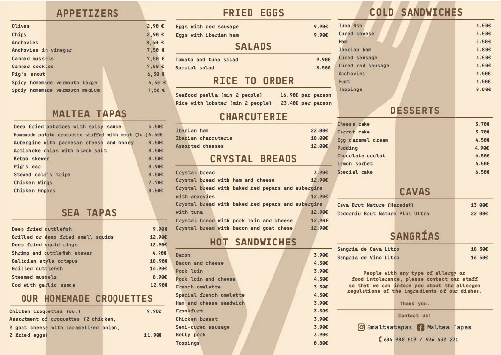 Menu_Maltea Tapas_Sant Adrià de Besòs_image_1
