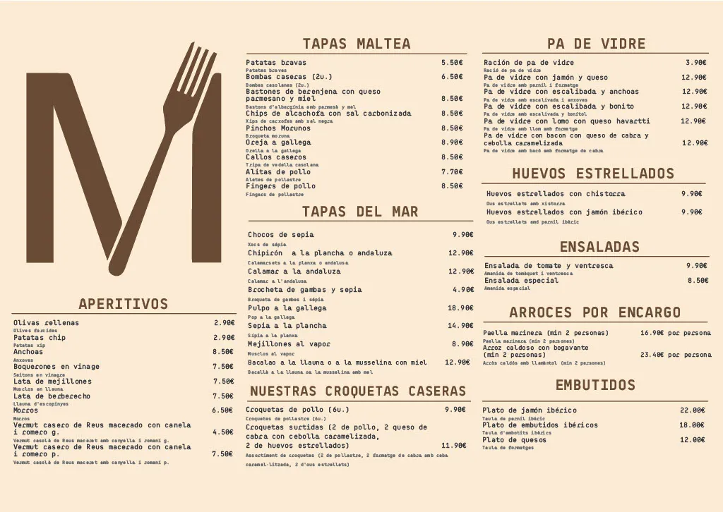 Menu_Maltea Tapas_Sant Adrià de Besòs_image_2