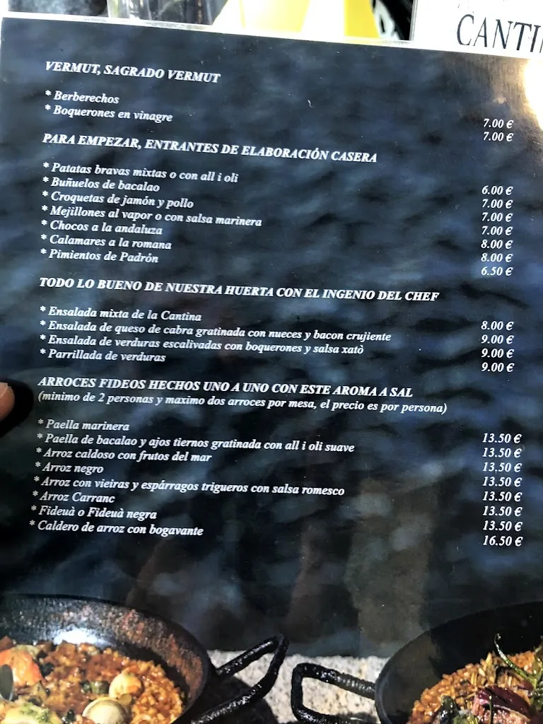 Menu_Cantina Marina Seca_Sant Adrià de Besòs_immagine_1