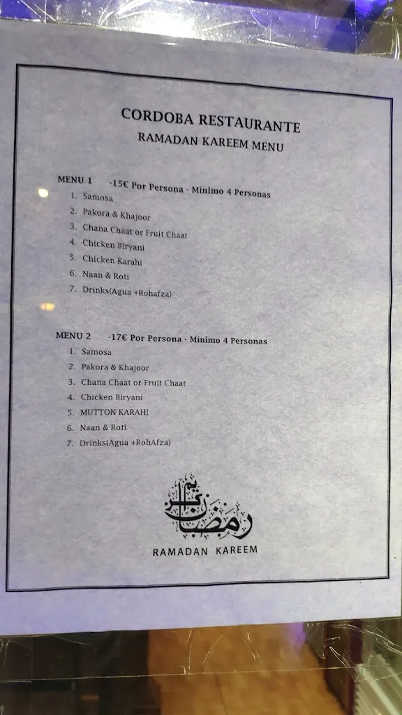 Menu_Cordoba Restaurant And Marriage Hall_Sant Adrià de Besòs_image_4