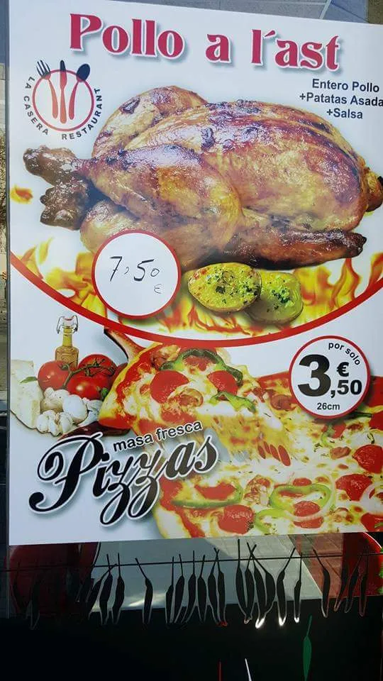 Menü_La Casera Restaurant i Pizzeria, Kebab_Sant Adrià de Besòs_Bild_2