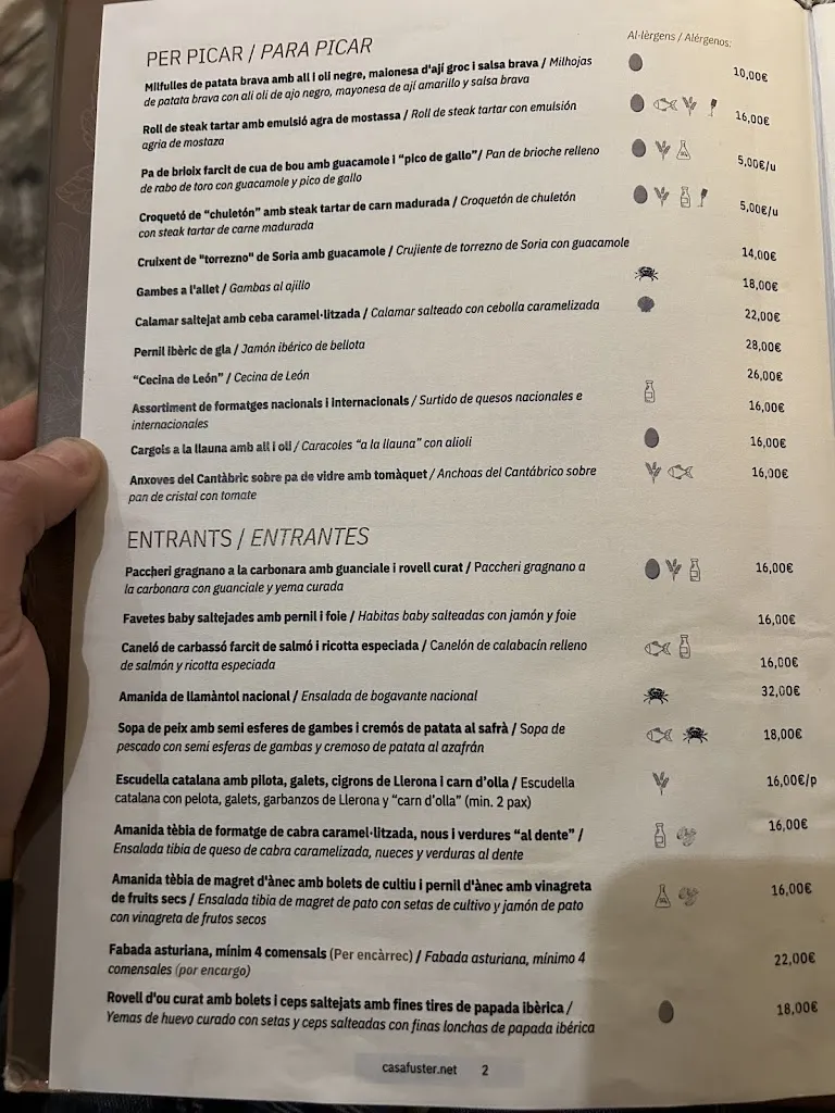 Menu_Casa Fuster Masia_Sant Cugat del Vallès_image_2