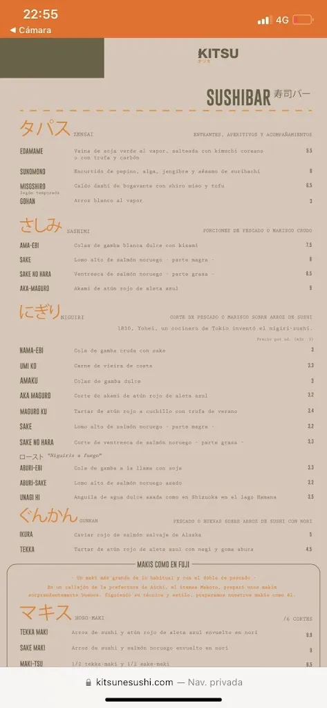 Menu_KITSUNE_Sant Cugat del Vallès_image_1