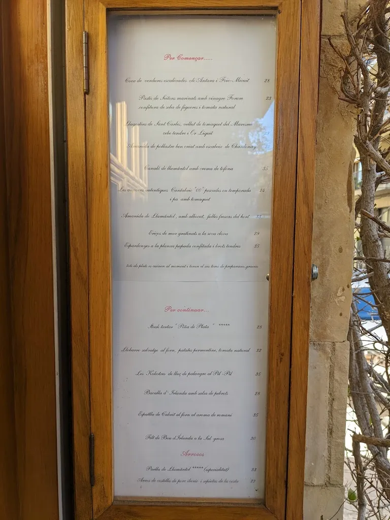 Menu_Restaurant La Pinya de Plata_Sant Cugat del Vallès_image_1