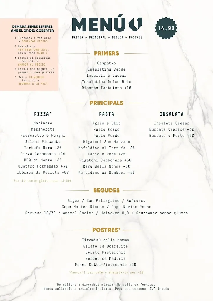 Menu_V Modern Italian Sant Cugat_Sant Cugat del Vallès_image_3