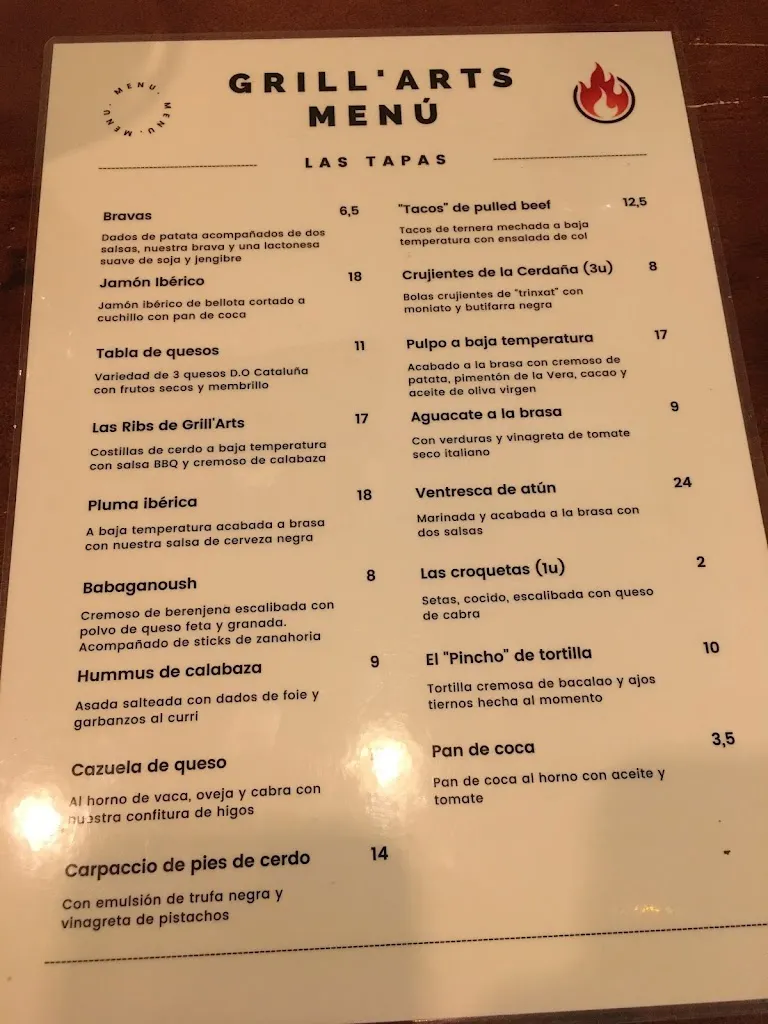 Menu_Grill'Arts_Sant Cugat del Vallès_image_2