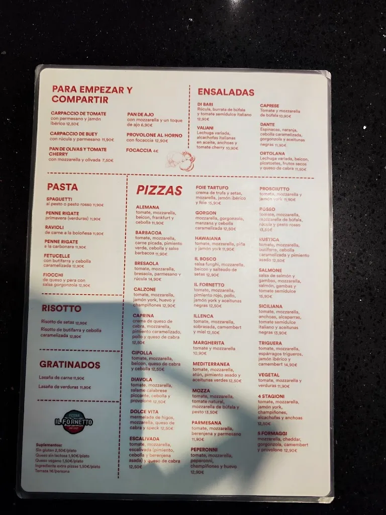 Menu_Restaurant Il Fornetto_Sant Cugat del Vallès_image_2