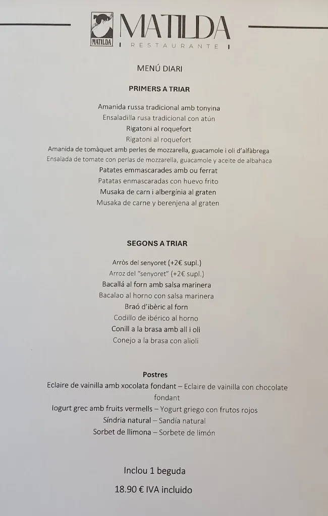 Menu_Matilda_Sant Cugat del Vallès_image_4