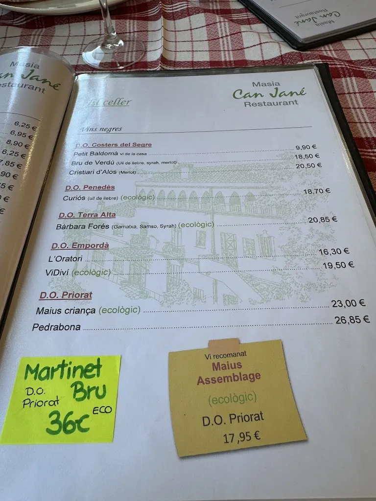 Menu_Restaurant Masia Can Jané - Cuina Catalana i Calçotada a Collserola, Barcelona._Sant Cugat del Vallès_image_4