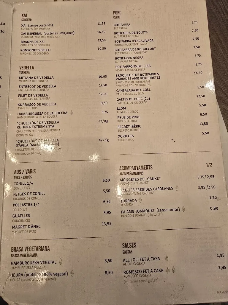 Menu_Restaurant Brasería La Flama de La Bolera_Sant Cugat del Vallès_immagine_4