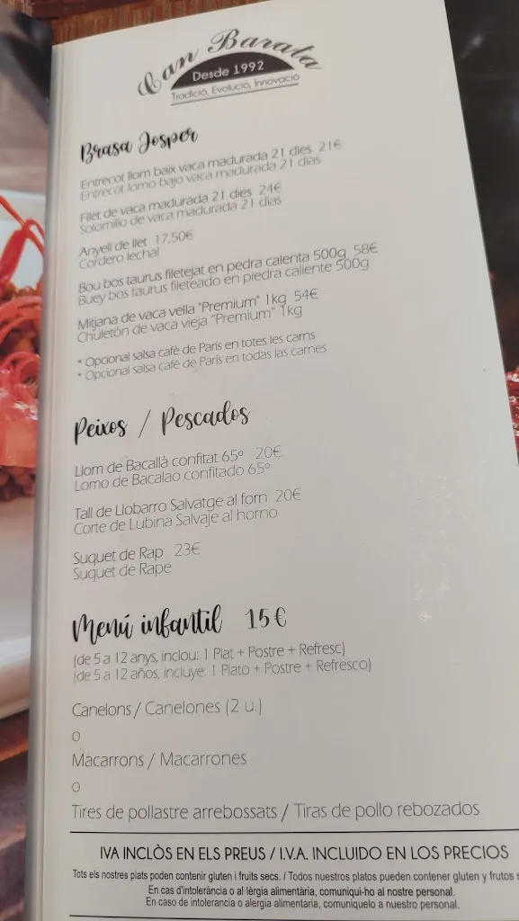 Menu_Restaurant Can Barata_Sant Cugat del Vallès_image_2