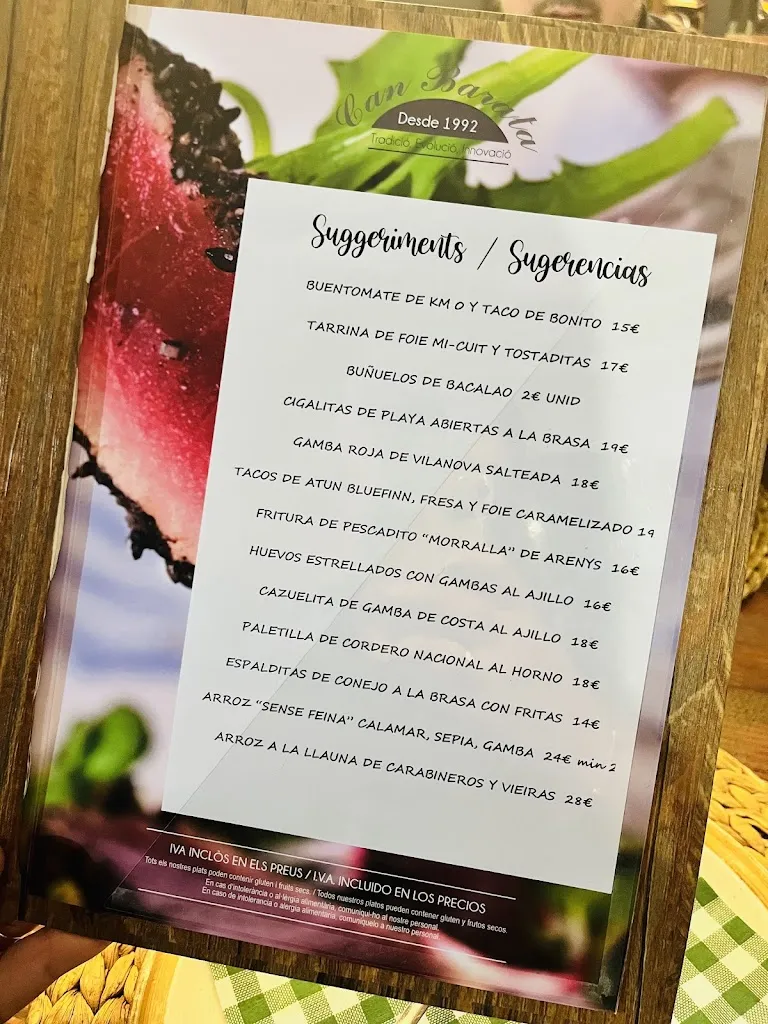 Menu_Restaurant Can Barata_Sant Cugat del Vallès_image_4