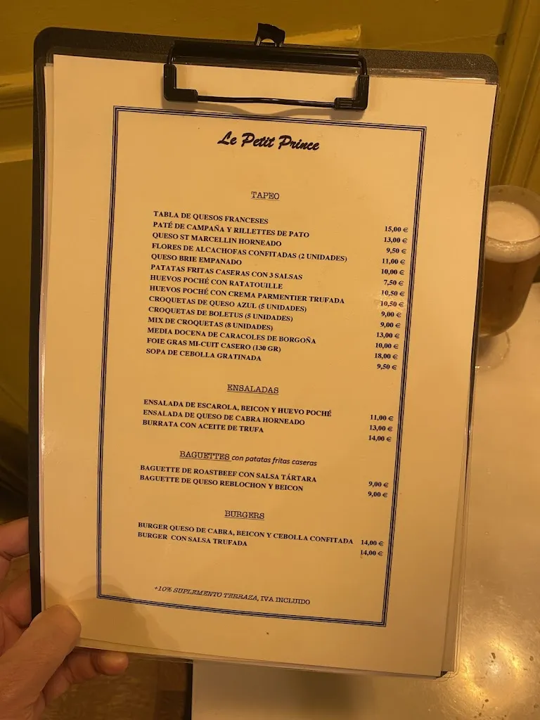 Menu_Le Petit Prince_Rois_image_1