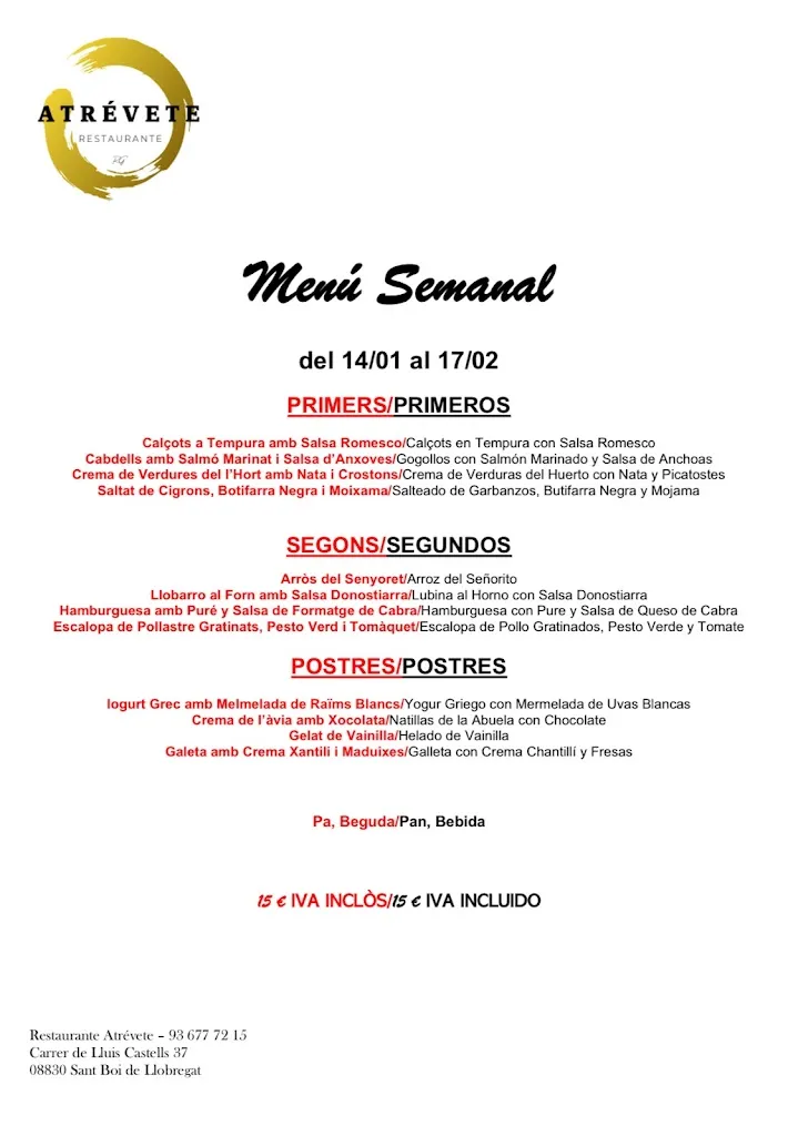 Menu_Atrévete Restaurante Arroceria_Sant Boi de Llobregat_image_2
