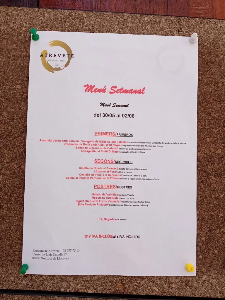 Menu_Atrévete Restaurante Arroceria_Sant Boi de Llobregat_image_3