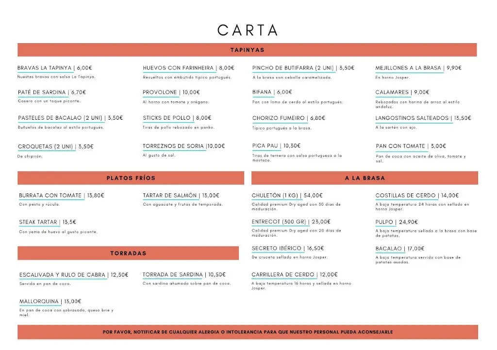 Menu_Restaurante La Tapinya_Sant Boi de Llobregat_image_2