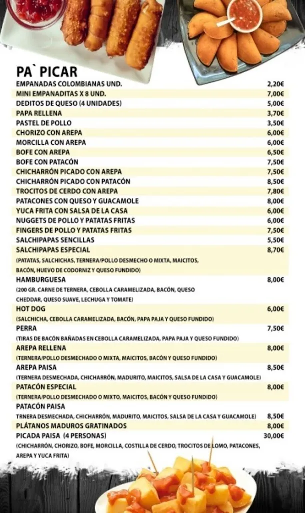 Menu_El Rincón Paisa 🇨🇴_Sant Boi de Llobregat_immagine_2