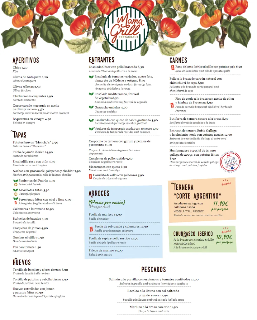 Menu_Mama Grill Restaurante_Sant Boi de Llobregat_immagine_4