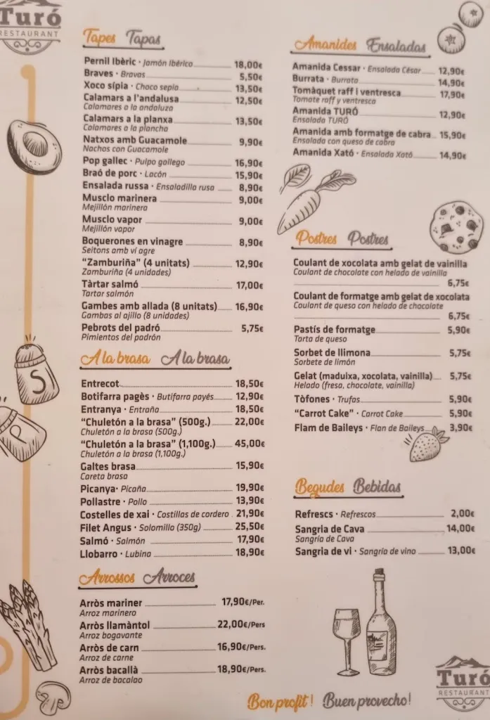 Menu_Turó Restaurant_Sant Julià de Cerdanyola_image_1