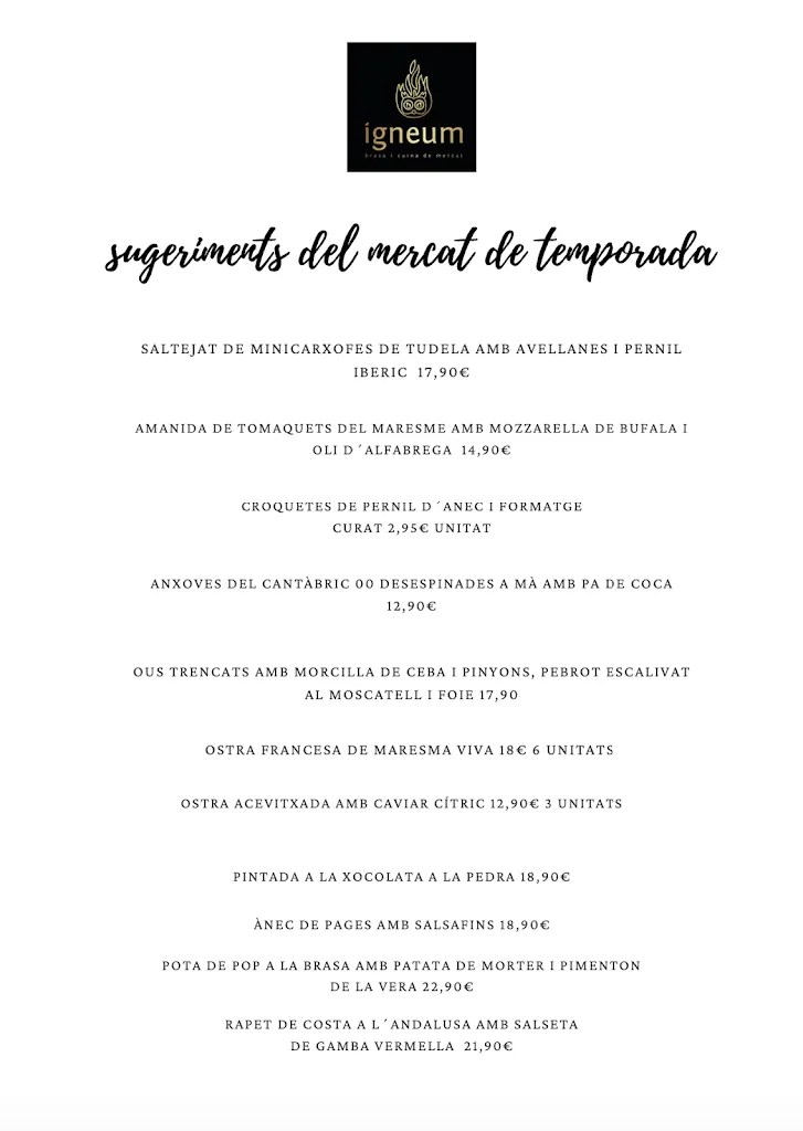 Menu_Restaurant Igneum_Sant Julià de Vilatorta_image_1
