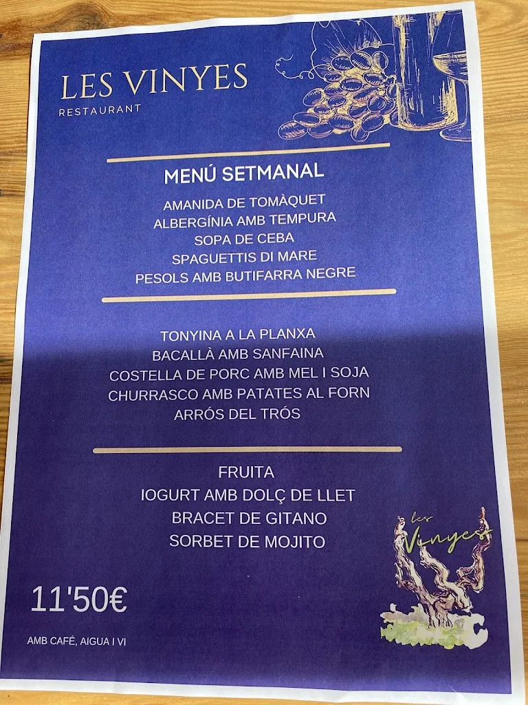 Menu_Restaurant Les Vinyes_Sant Llorenç dHortons_image_2
