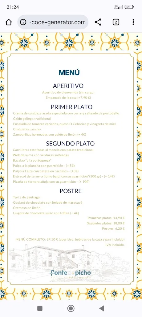 Menu_Fonte do Picho_Arzúa_image_2