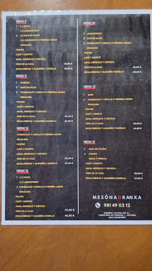 Menu_MESÓN A GRANXA_San Sadurniño_image_2