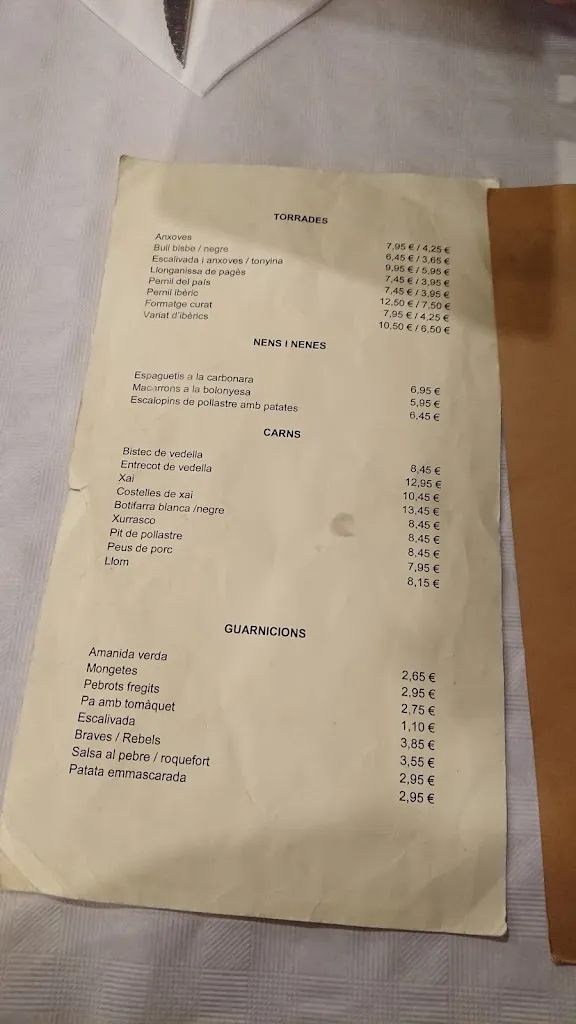 Menu_Bar restaurant Avenida_Sant Joan de Vilatorrada_immagine_2