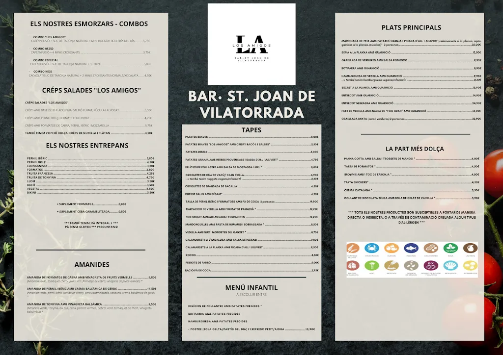 Menu_Bar Restaurant Los Amigos_Sant Joan de Vilatorrada_image_1