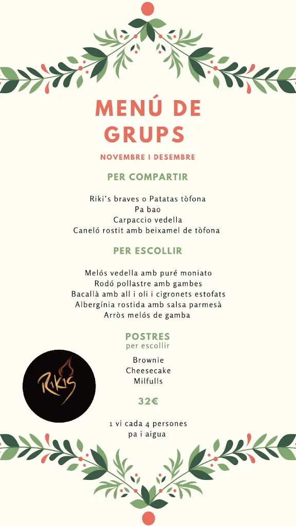 Menu_Restaurant Riki’s_Sant Joan de Vilatorrada_image_3