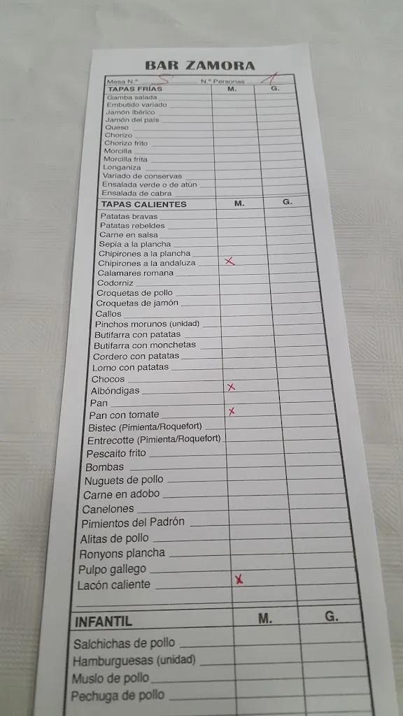 Menu_Bar Zamora_Sant Joan de Vilatorrada_image_1