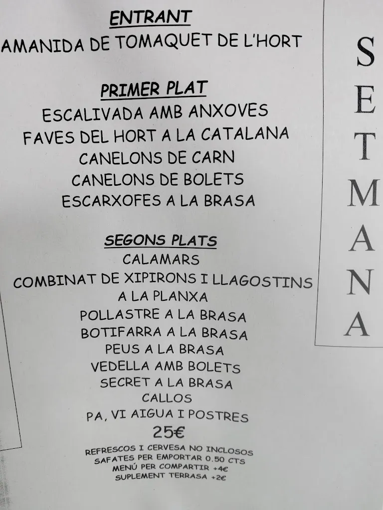 Menu_Restaurant Cal Ramon_Sant Llorenç Savall_image_3