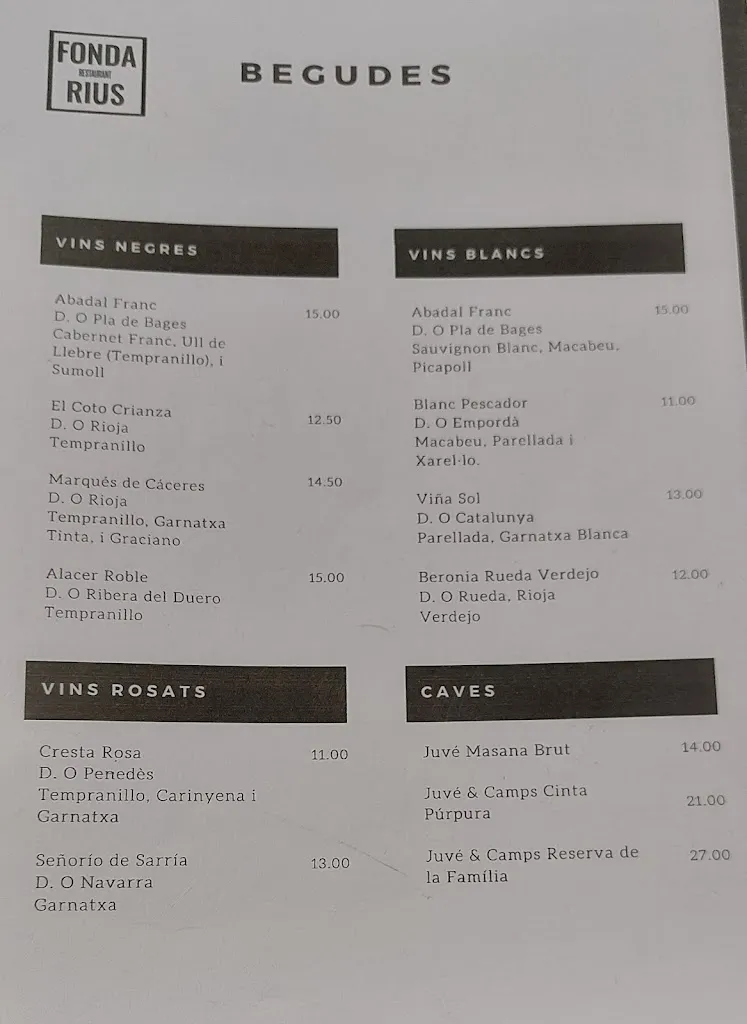 Menu_Restaurant Fonda Rius_Sant Llorenç Savall_image_2