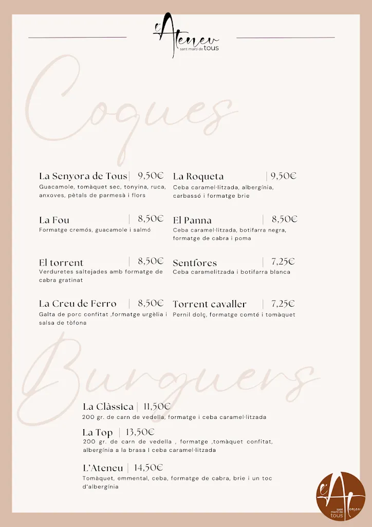 Menu_Ateneu de Tous_Sant Martí de Tous_image_3