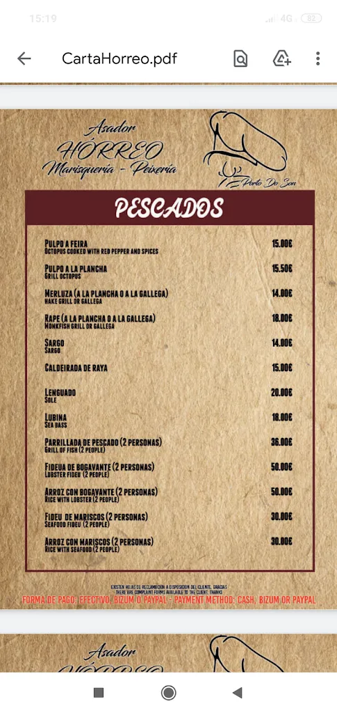 Menü_O asador do Hórreo_Porto do Son_Bild_3