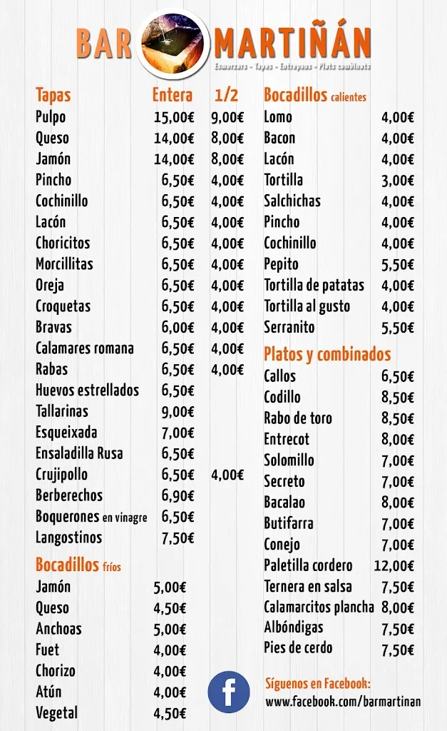 Menu_BAR MARTIÑÁN_Sant Joan Despí_image_1