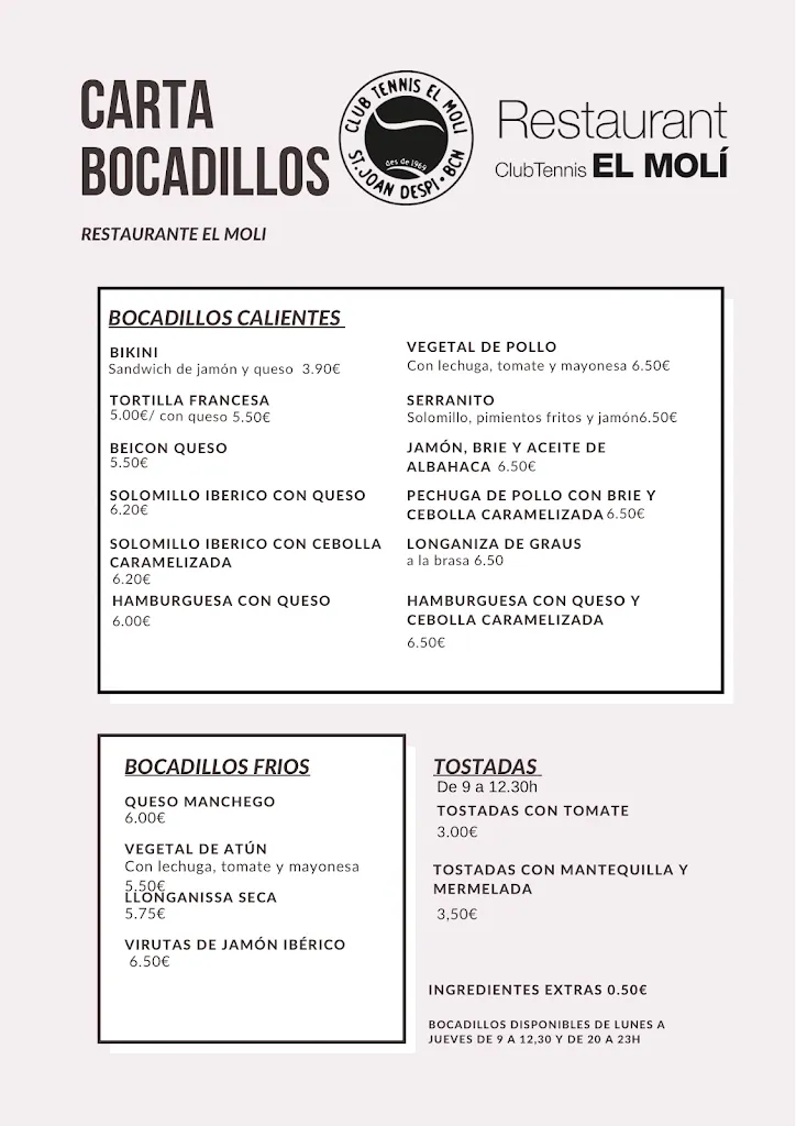Menu_Restaurant Club el Molí_Sant Joan Despí_image_1