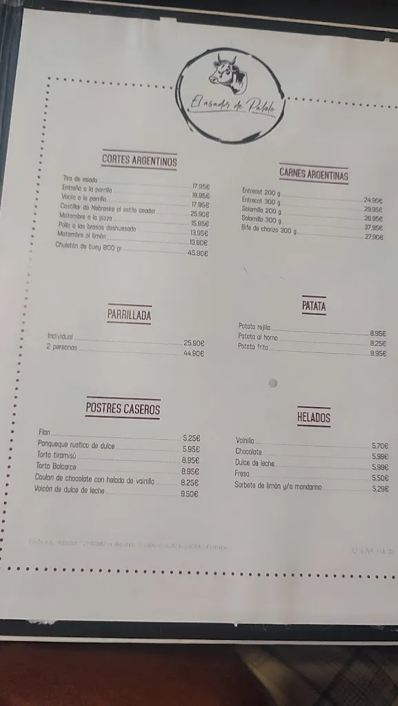 Menu_EL ASADOR DE PABLO- Restaurante Argentino_Sant Joan Despí_image_1