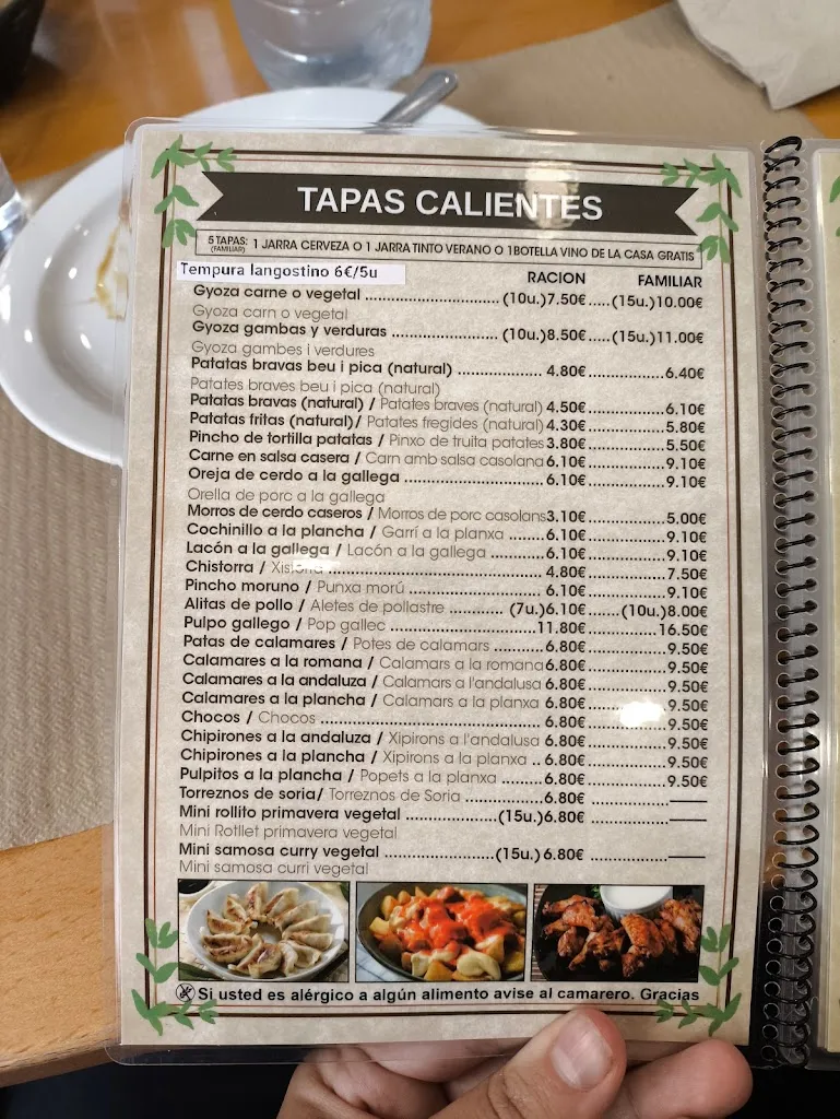 Menu_Bar-restaurant beu i pica_Sant Joan Despí_immagine_1