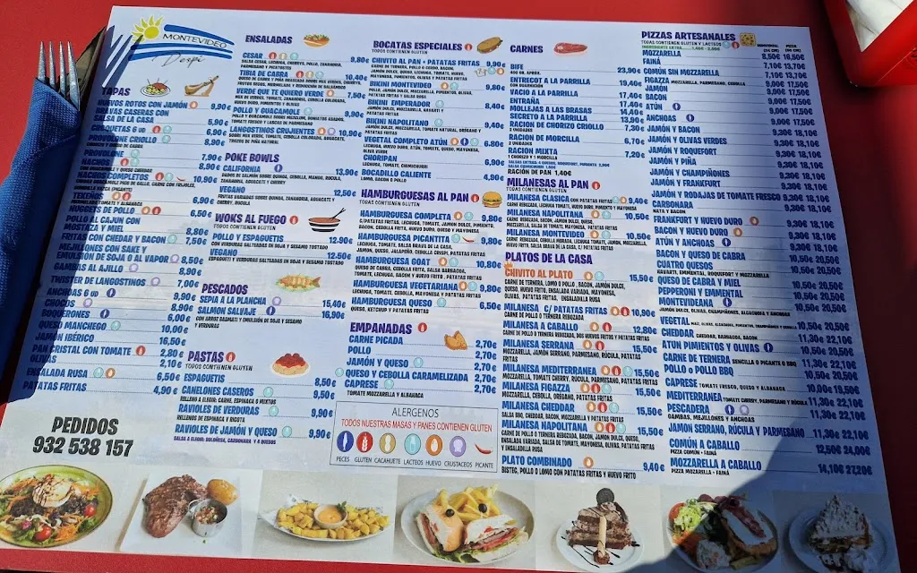Menü_Restaurante Pizzería Montevideo Despí_Sant Joan Despí_Bild_3