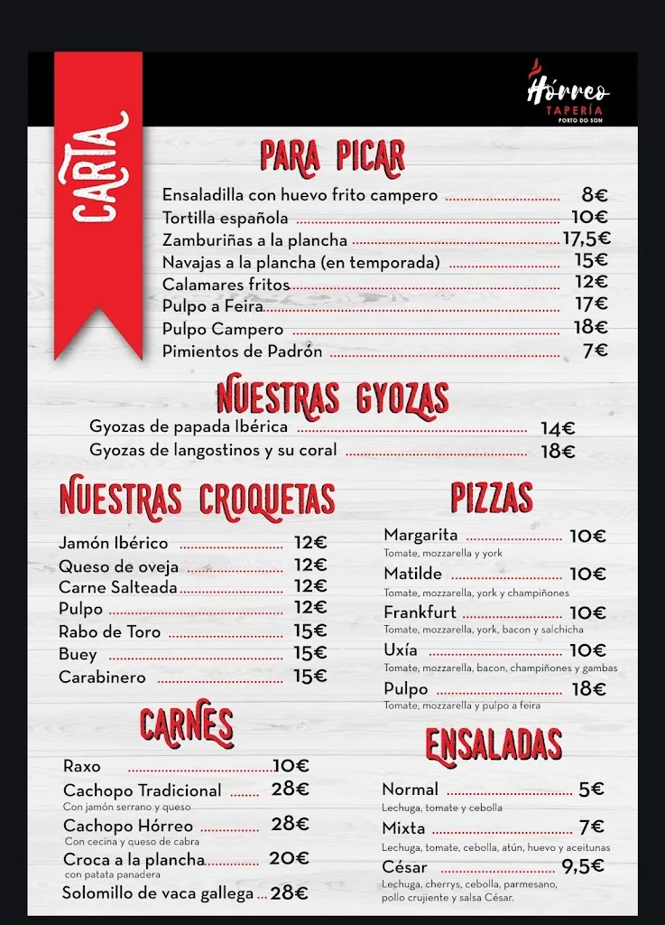 Menu_HORREO tapas y Brasas_Porto do Son_image_1