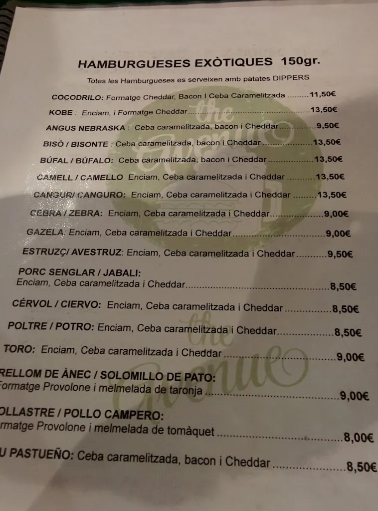 Menu_The Avenue_Sant Joan Despí_image_2