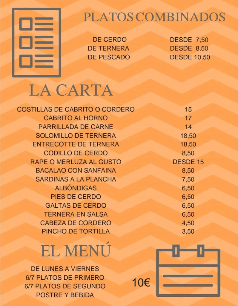 Menu_Bar Los Faroles_Sant Joan Despí_image_1