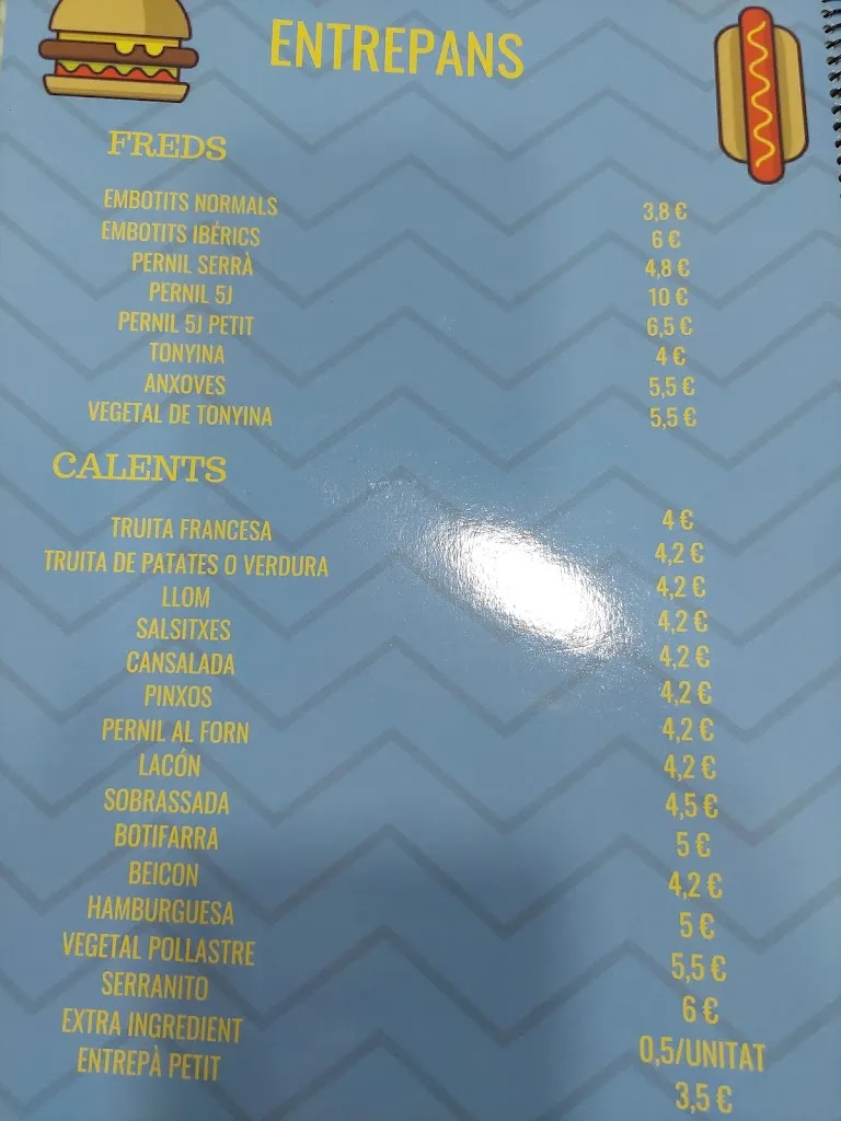 Menu_Bar Los Faroles_Sant Joan Despí_image_2