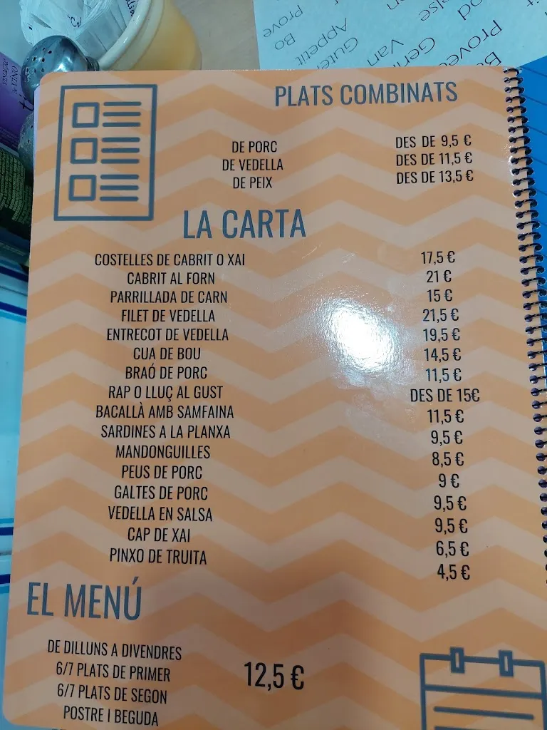 Menu_Bar Los Faroles_Sant Joan Despí_image_3